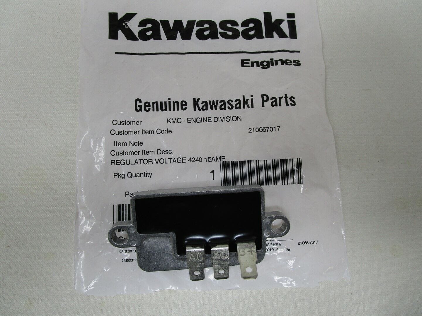 Genuine Kawasaki 21066-7017 Voltage Regulator FR541V FR600V FR691V FR730V