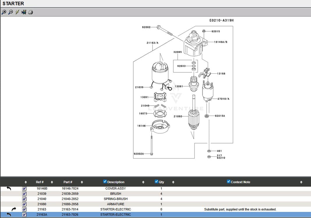 Genuine Kawasaki 21163-0799 21163-7026 Starter FH721V FH 721V AS40 BS40 ES28 - Image 5