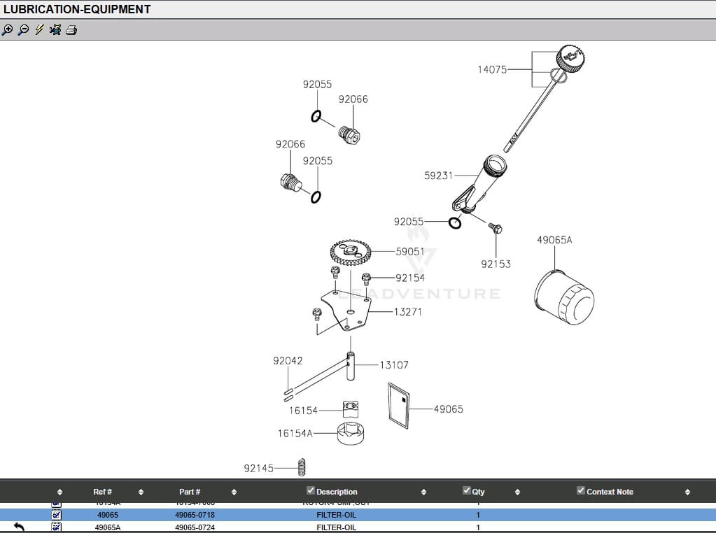Genuine Kawasaki 49065-0718 Oil Filter Screen FX751V FX801V FX850V FX921V FXT00V - Image 5
