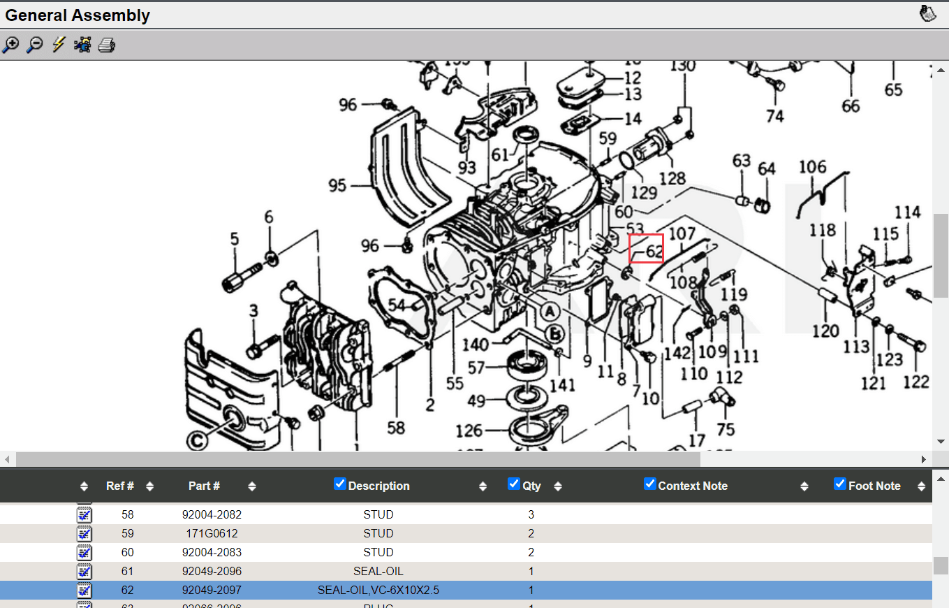 Genuine Kawasaki 92049-2097 Oil Seal FE290D FE350D FE400D FEFB460V FC290V FC400V - Image 5