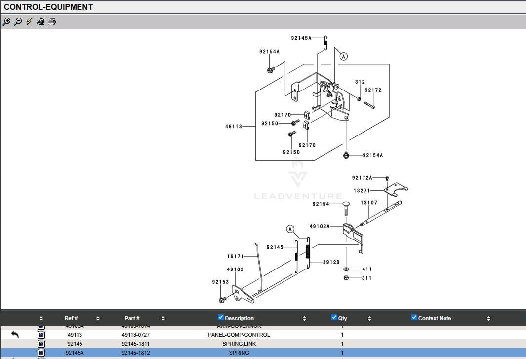 2 Genuine Kawasaki 92145-1812 Carburetor Choke Spring for FR651S FR691V FR730V - Image 5