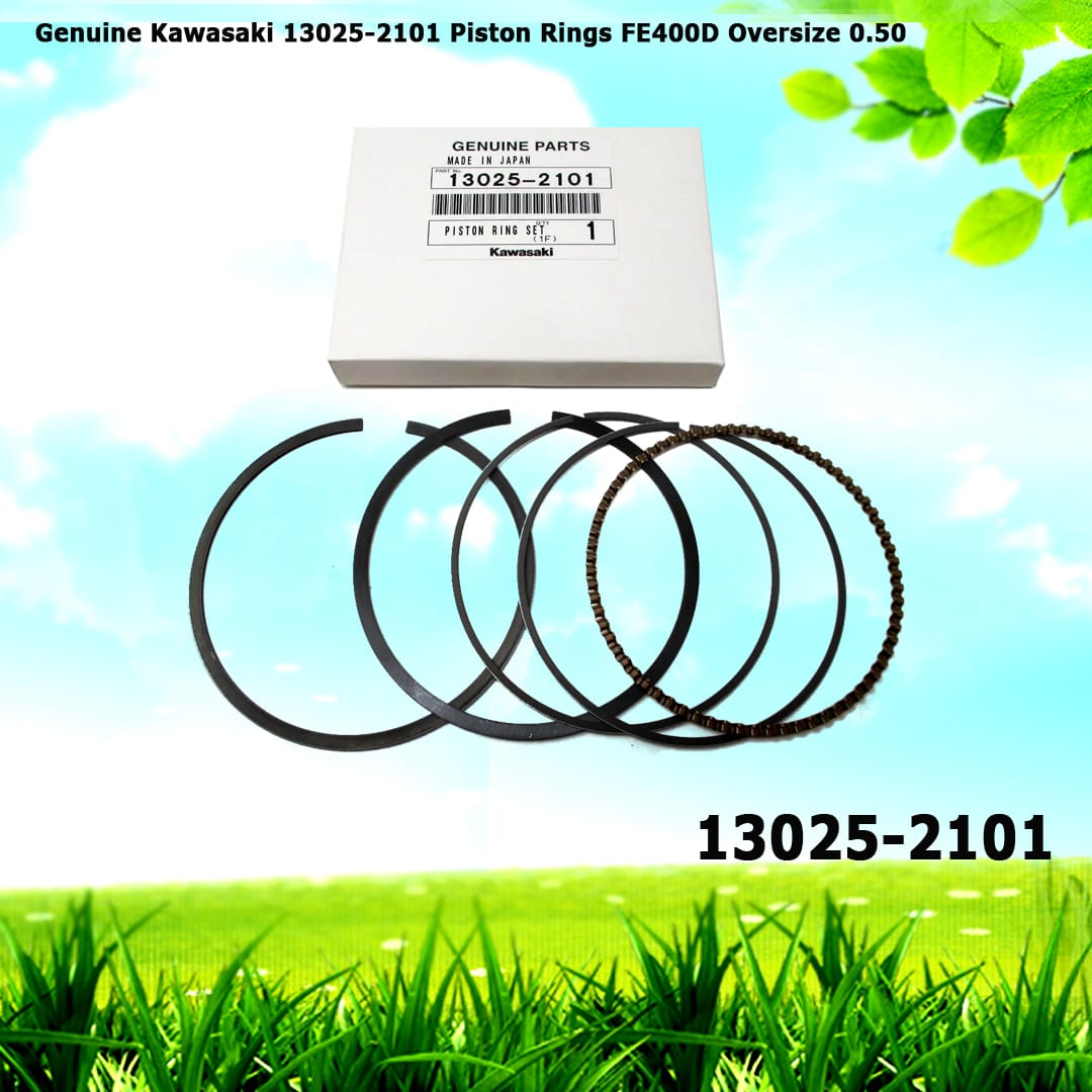 Genuine Kawasaki 13025-2101 Piston Rings for FE400D Oversize 0.50