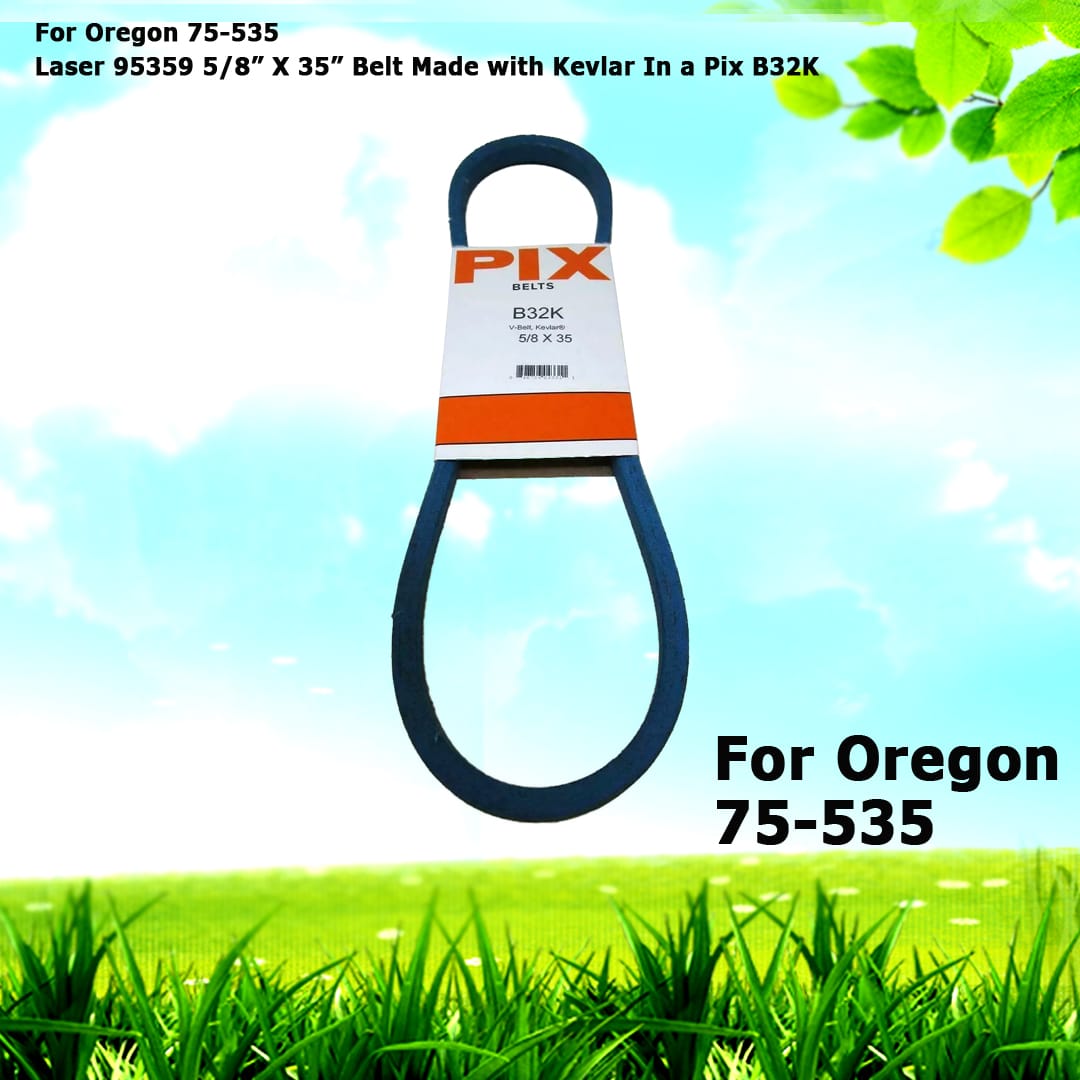For Oregon 75-535 Laser 95359 5/8” X 35” Belt Made with Kevlar