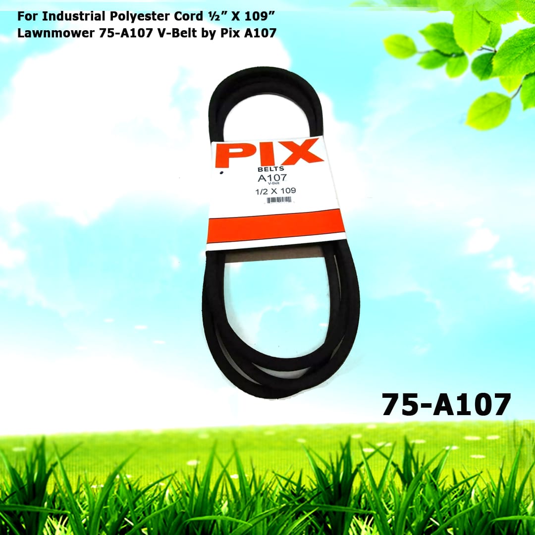 For Industrial Lawnmower 75-A107 Polyester Cord V-Belt
