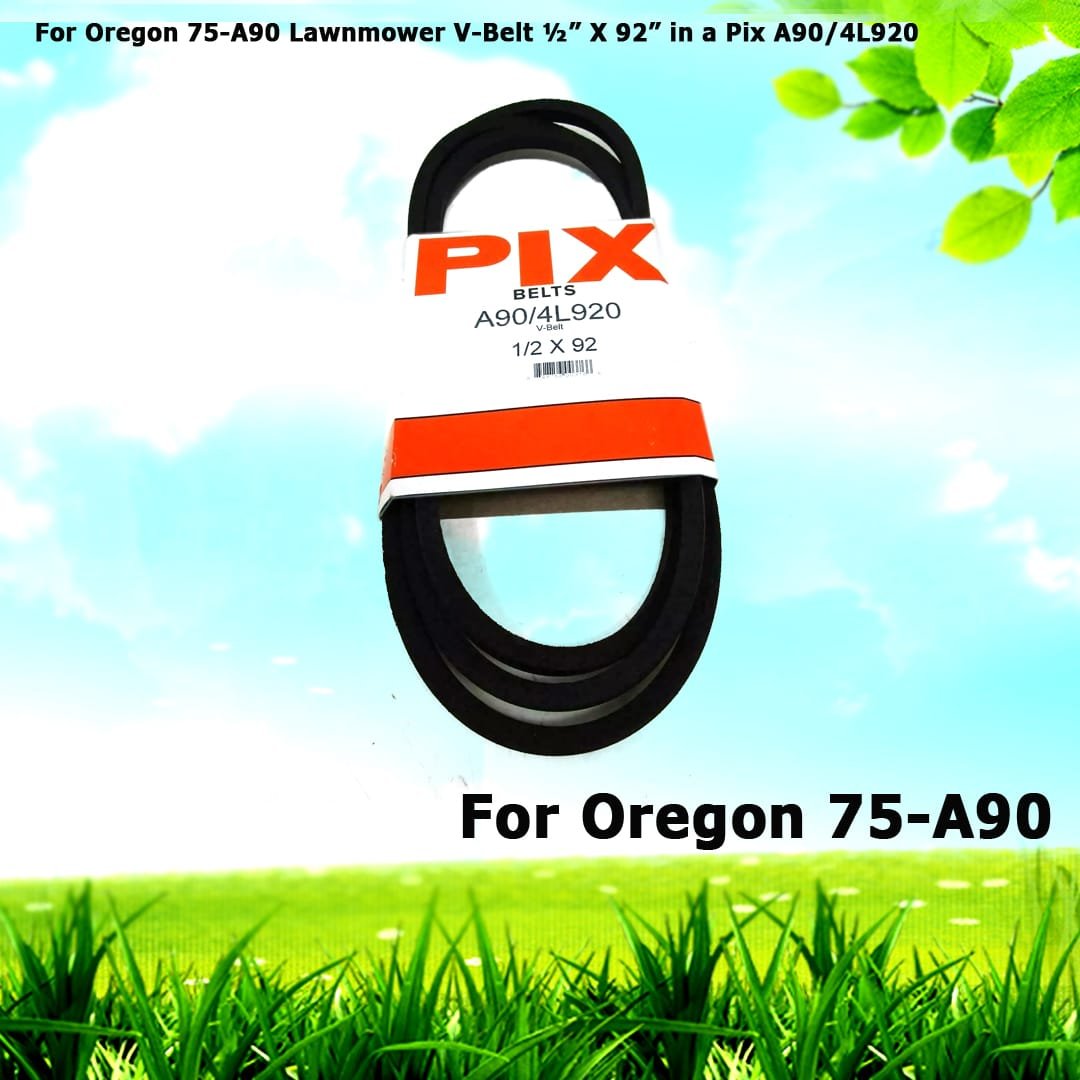 For Oregon 75-A90 Lawnmower V-Belt ½” X 92” in a Pix A90/4L920