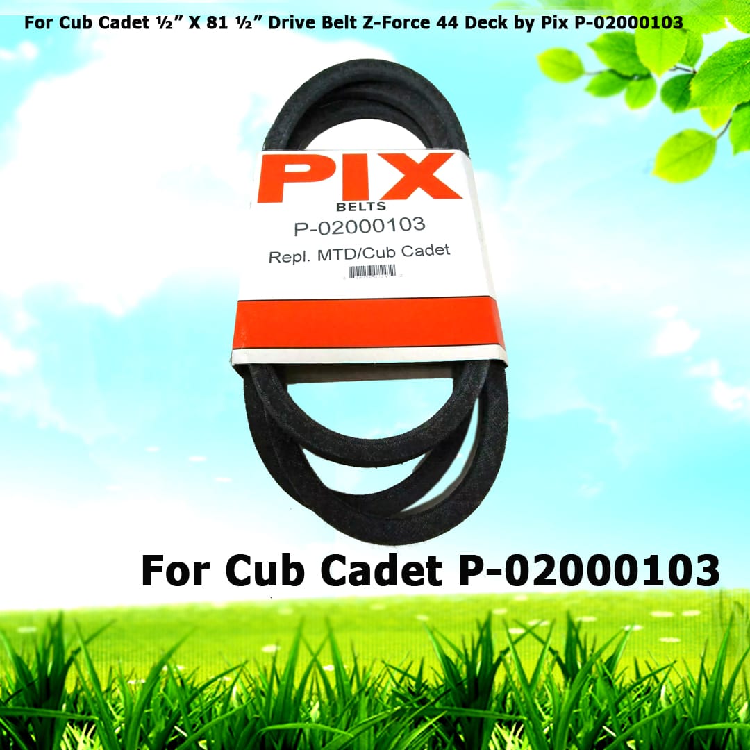 For Cub Cadet ½” X 81 ½” Drive Belt Z-Force 44 Deck