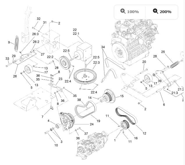 2 For Toro 110-3865 Z Master 7000 6000 Zero Multi-Ribbed V-Belt - Image 4