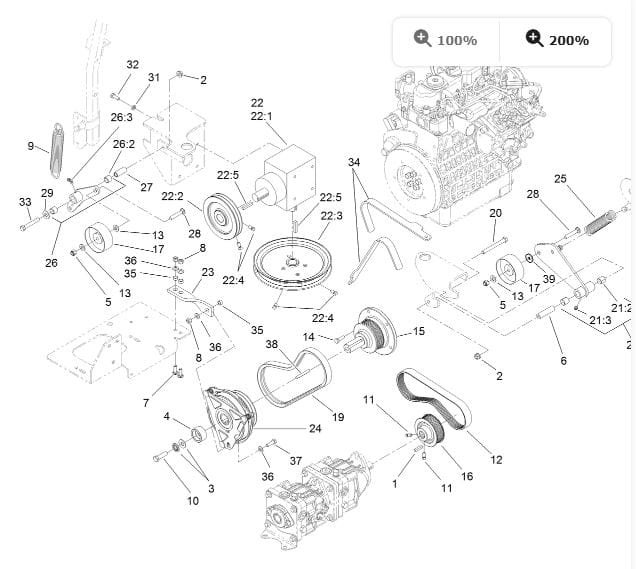 2 For Toro 110-3865 Z Master 7000 6000 Zero Multi-Ribbed V-Belt - Image 4