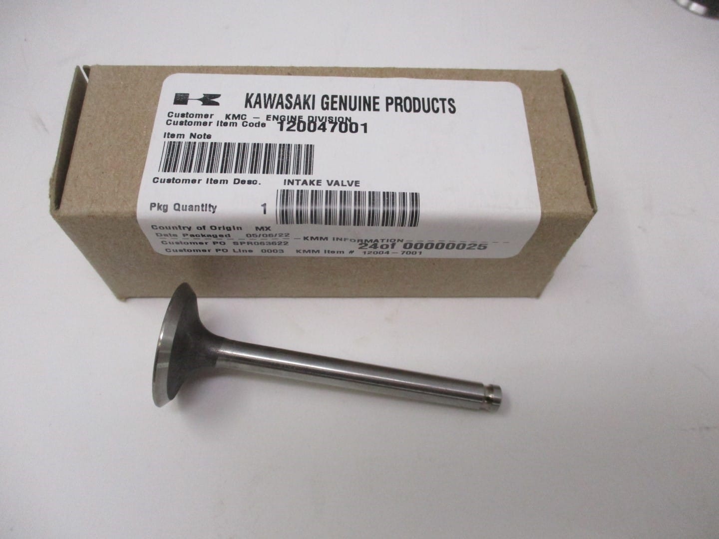 Genuine Kawasaki 12004-7001 Intake Valve for FH451V FH500V - Image 3