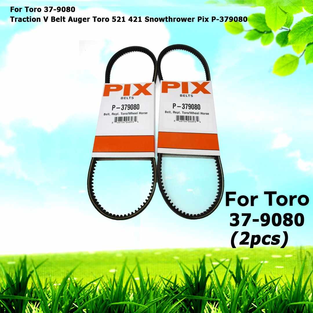 2 For Toro 37-9080 Traction V Belt Auger Toro 521 421 Snowthrower Pix P-379080