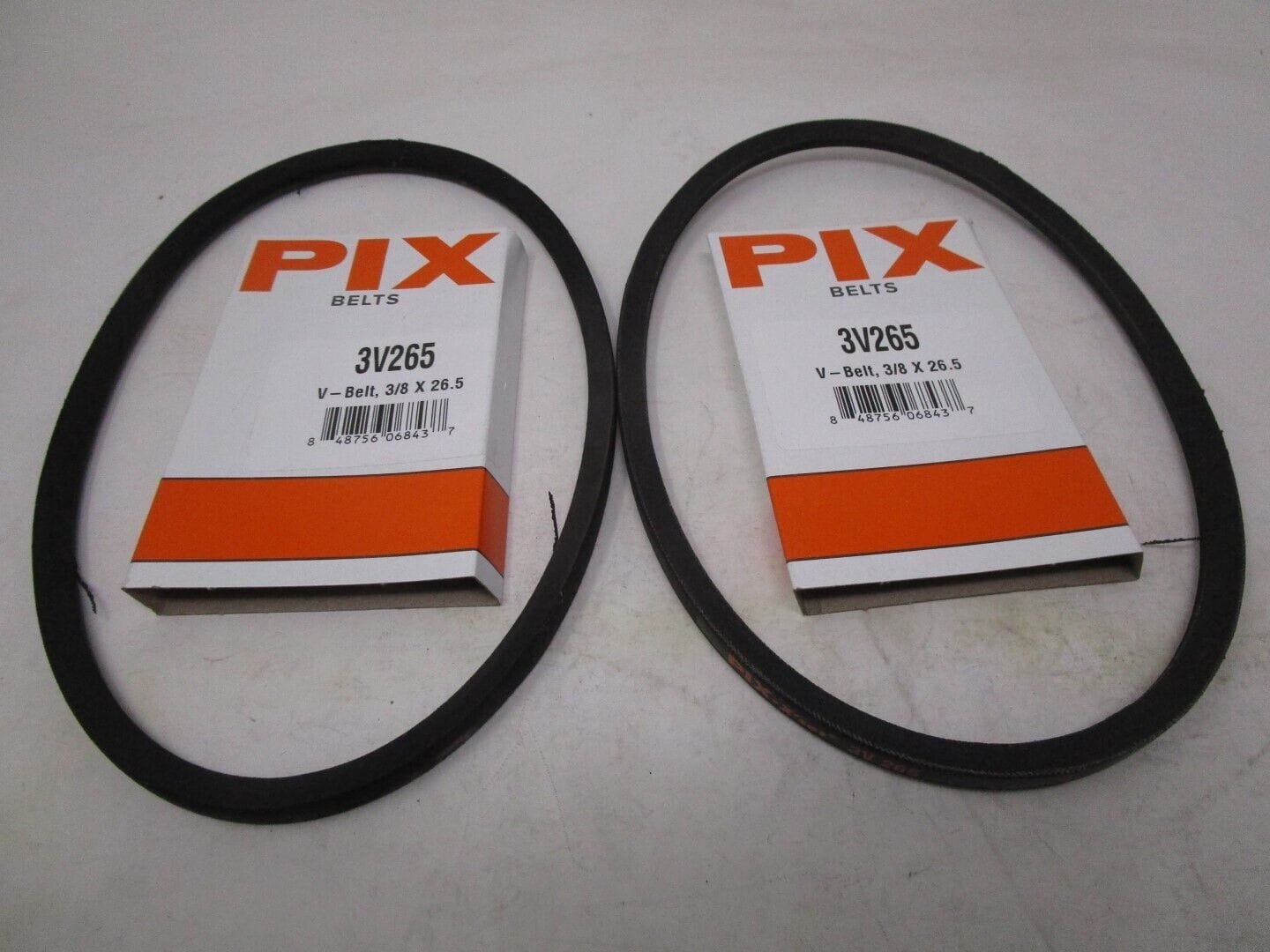 2 For MTD Rubber Snow Thrower V-Belts 3/8” x 26 1/2” - Image 2