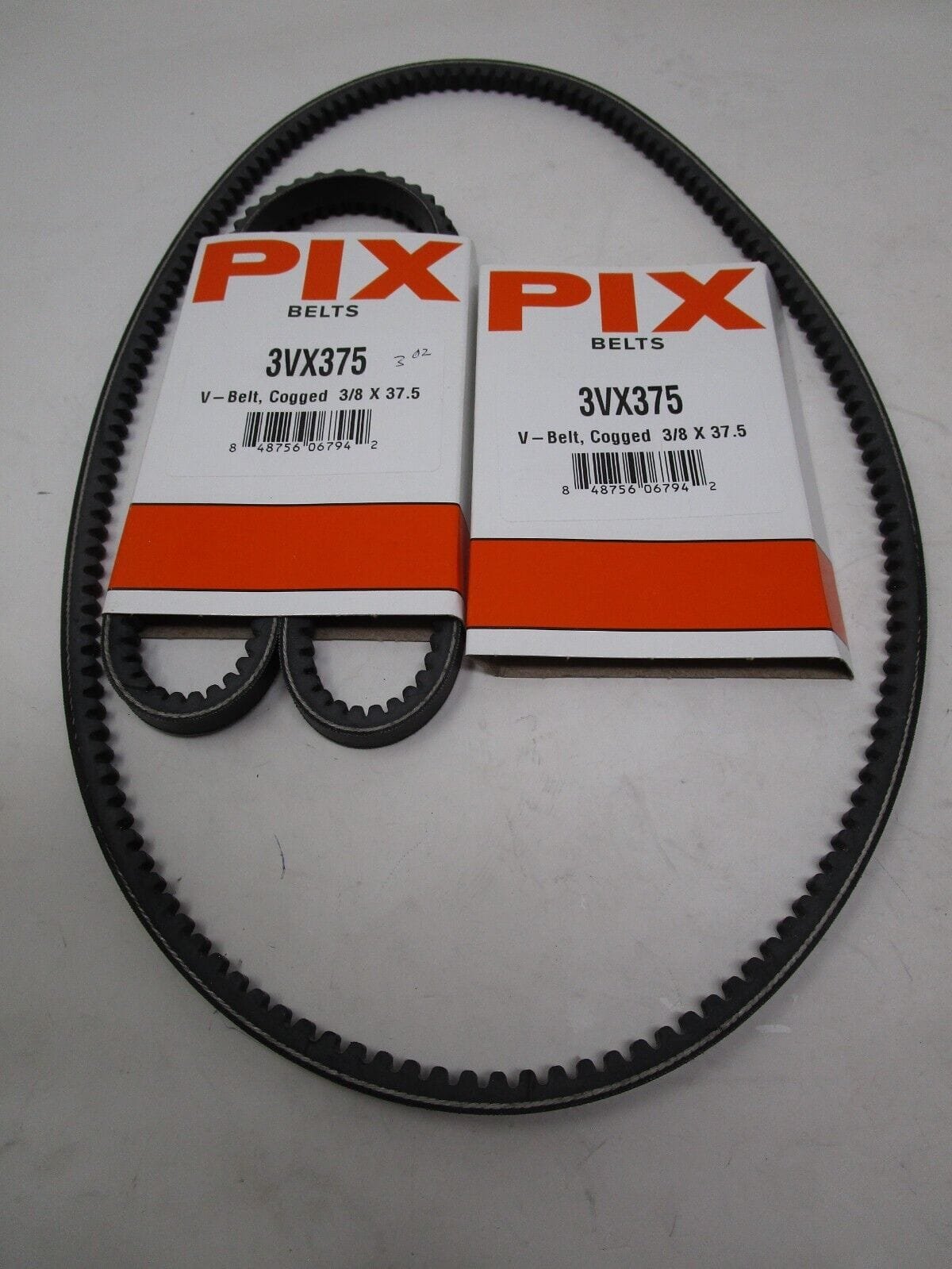 2 For Cogged V-Belt 3/8” X 37 ½” in Pix 3VX375 - Image 2