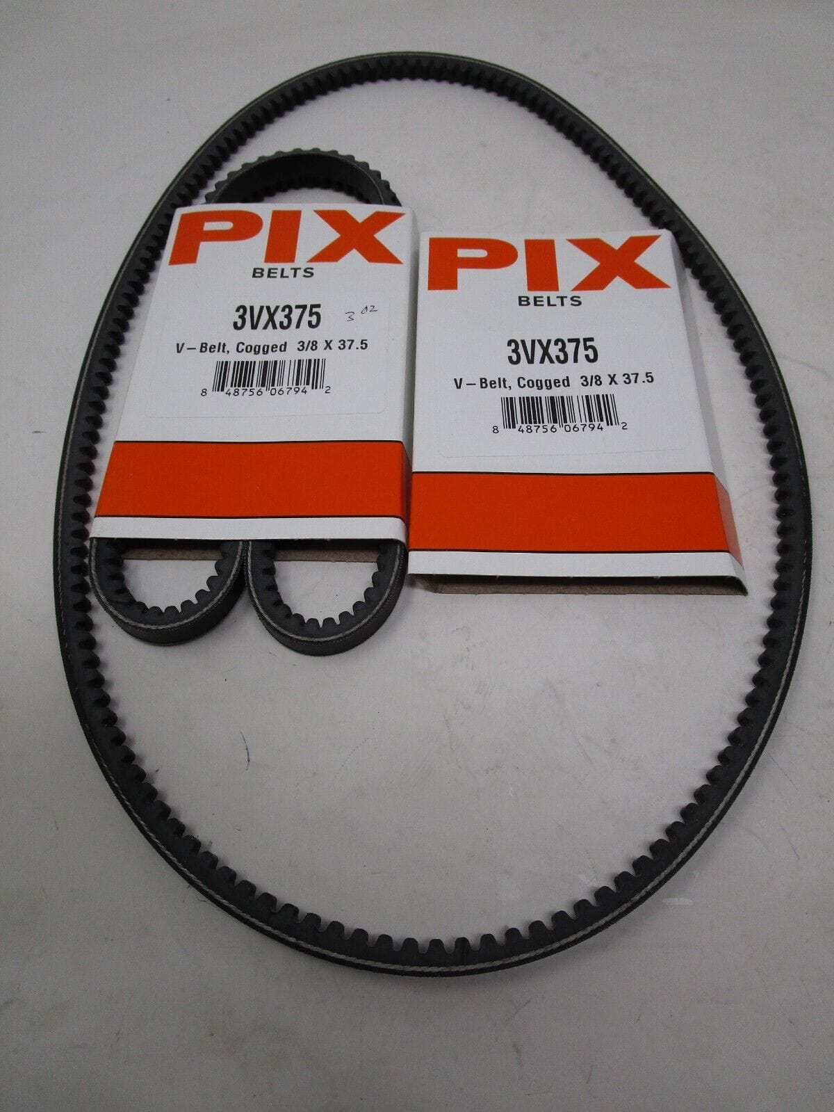 2 For Cogged V-Belt 3/8” X 37 ½” in Pix 3VX375 - Image 2
