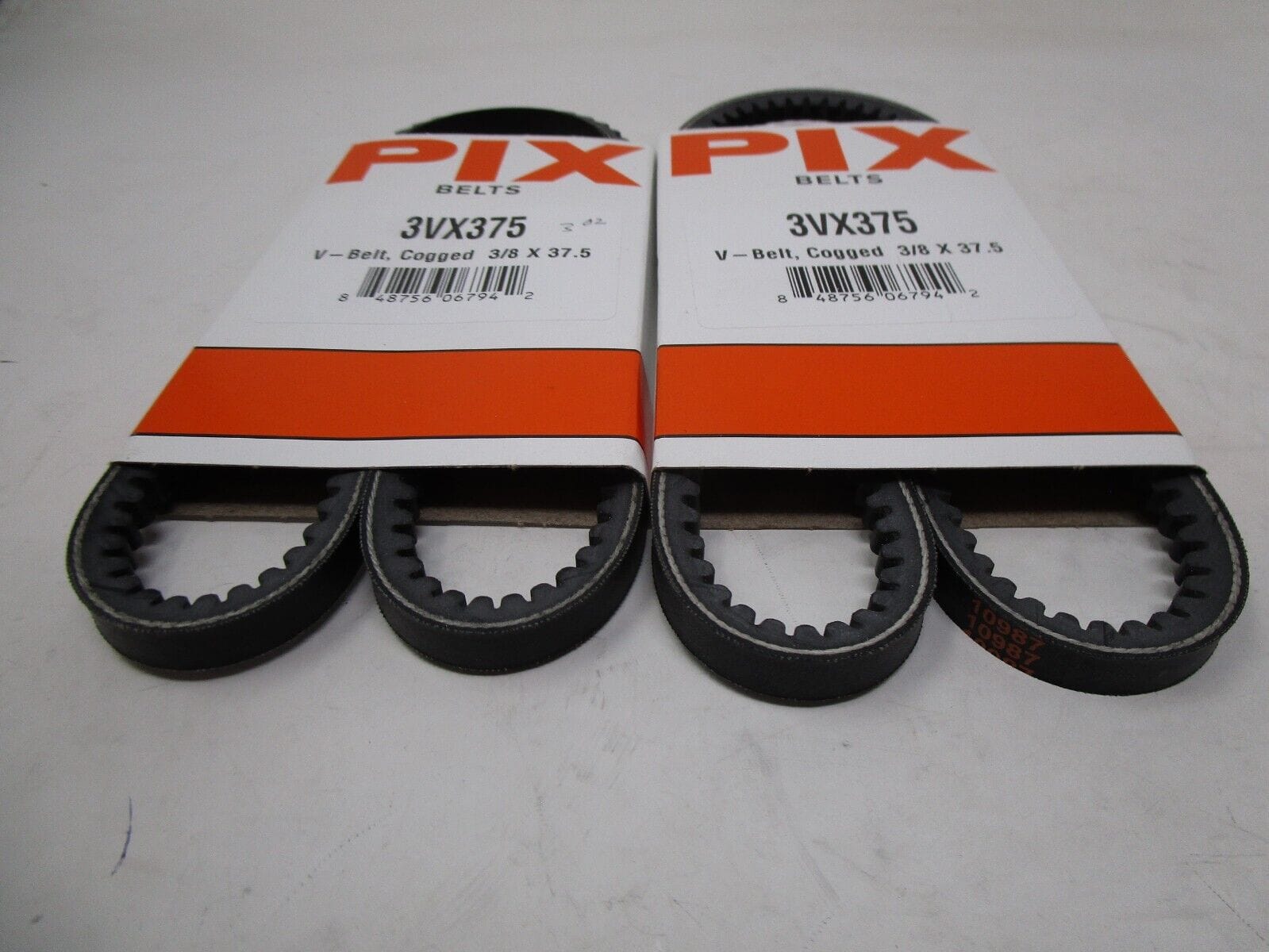 2 For Cogged V-Belt 3/8” X 37 ½” in Pix 3VX375 - Image 3