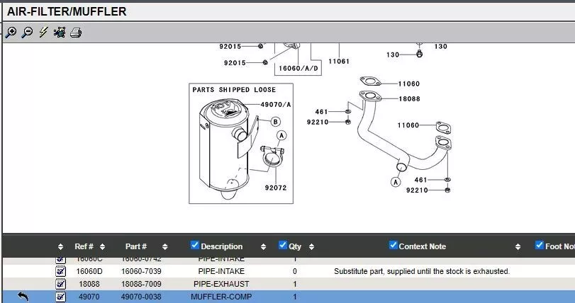 Genuine Kawasaki 49070-0038 Muffler FS481V FS541V FS600V FX541V FX600V - Image 7