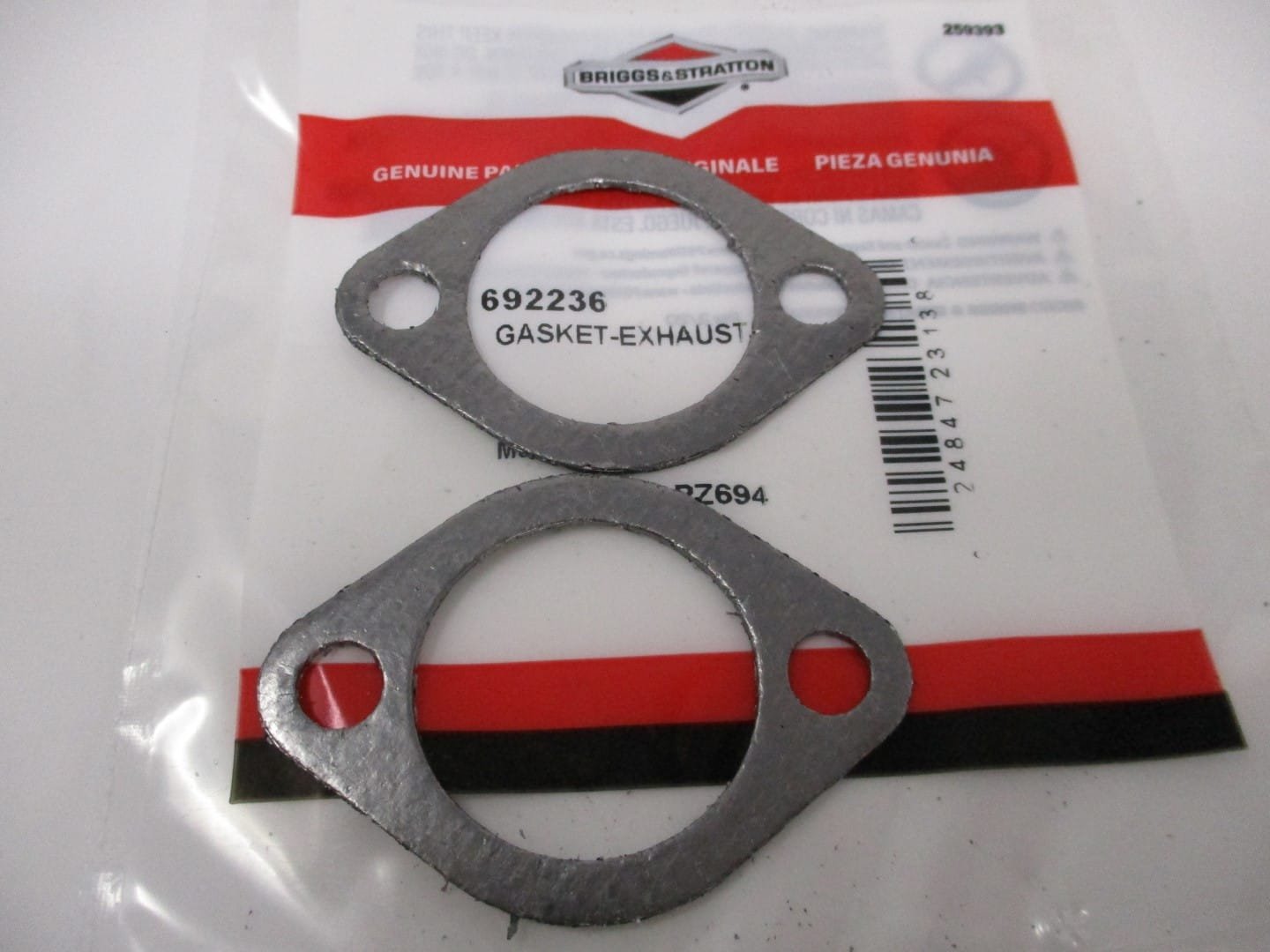 2 Genuine Briggs & Stratton 692236 Exhaust Gasket - Image 3
