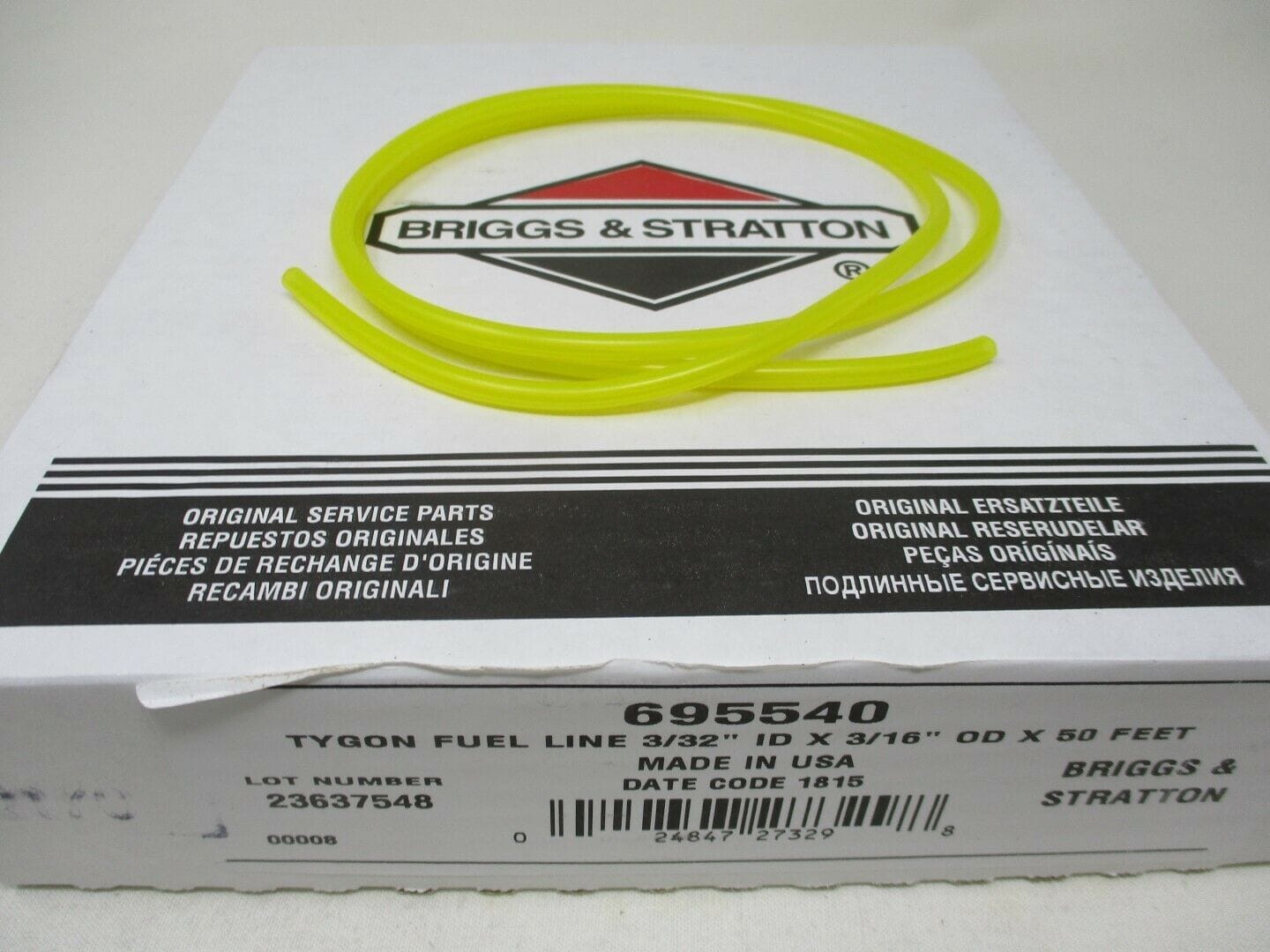 Genuine Briggs & Stratton 695540 3' Tygon Fuel Gas Line 3/32” ID 3/16” OD - Image 3