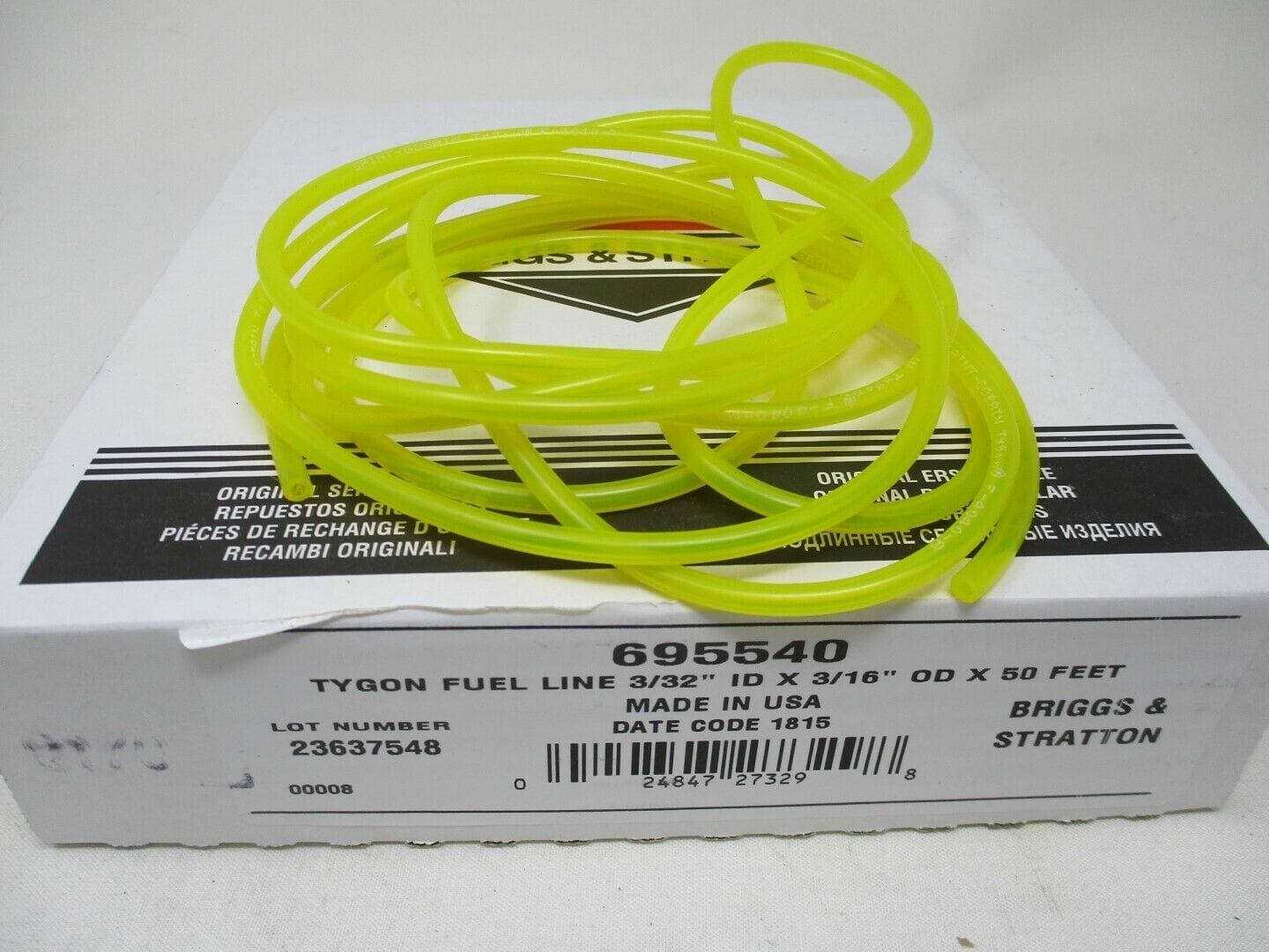 Genuine Briggs & Stratton 695540 10' Tygon Fuel Gas Line 3/32” ID 3/16” OD - Image 3
