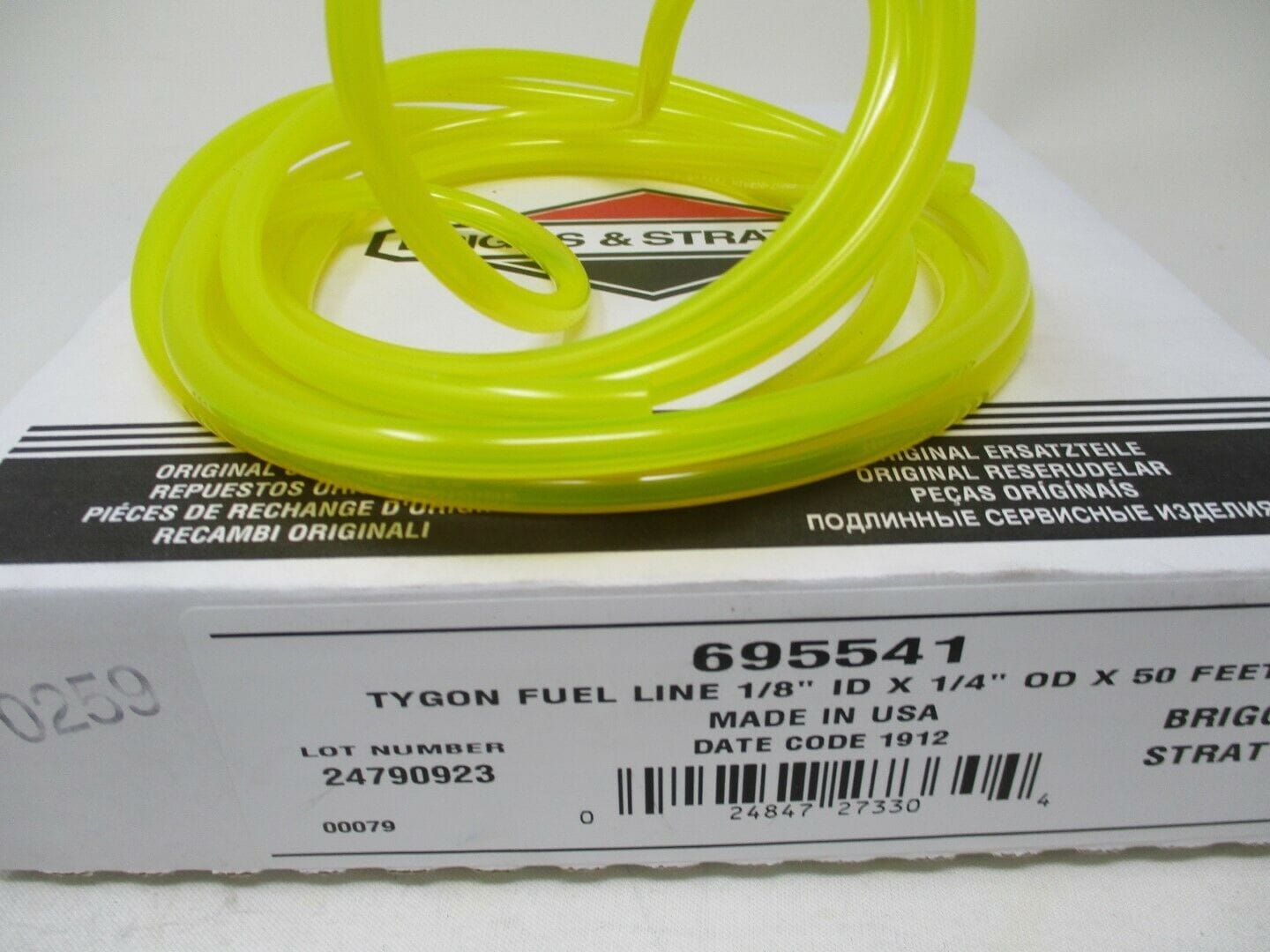 Genuine Briggs & Stratton 695541 10' Tygon Fuel Gas Line 1/8” ID 1/4” OD - Image 2