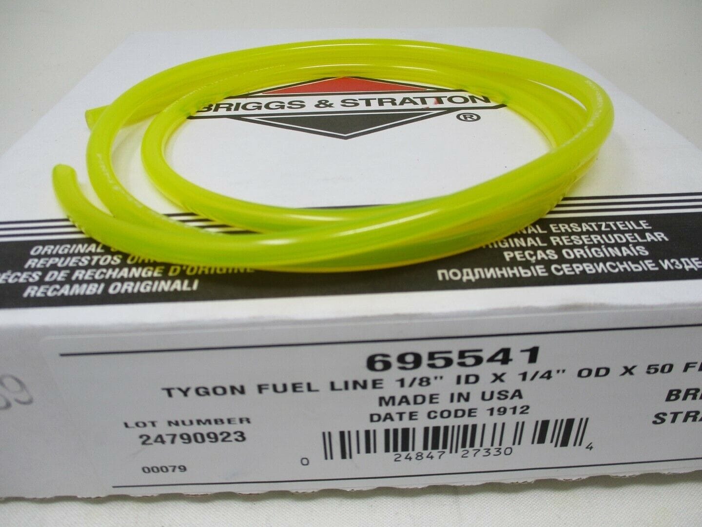 Genuine Briggs & Stratton 695541 3' Tygon Fuel Gas Line 1/8” ID 1/4” OD - Image 2