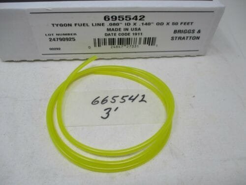 Genuine Briggs & Stratton 695542 3' Tygon Fuel Gas Line .080” ID .140” OD - Image 3