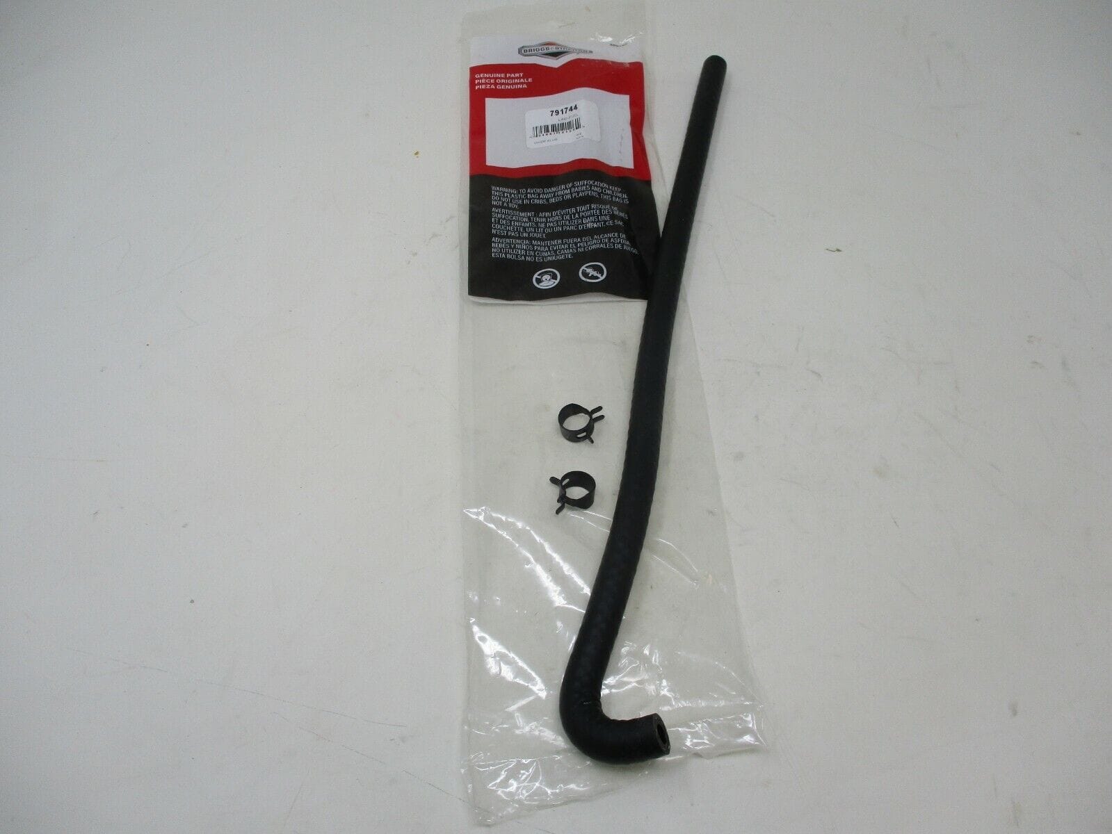Genuine Briggs & Stratton 791744 90 Degree Fuel line 791805 697712 - Image 3