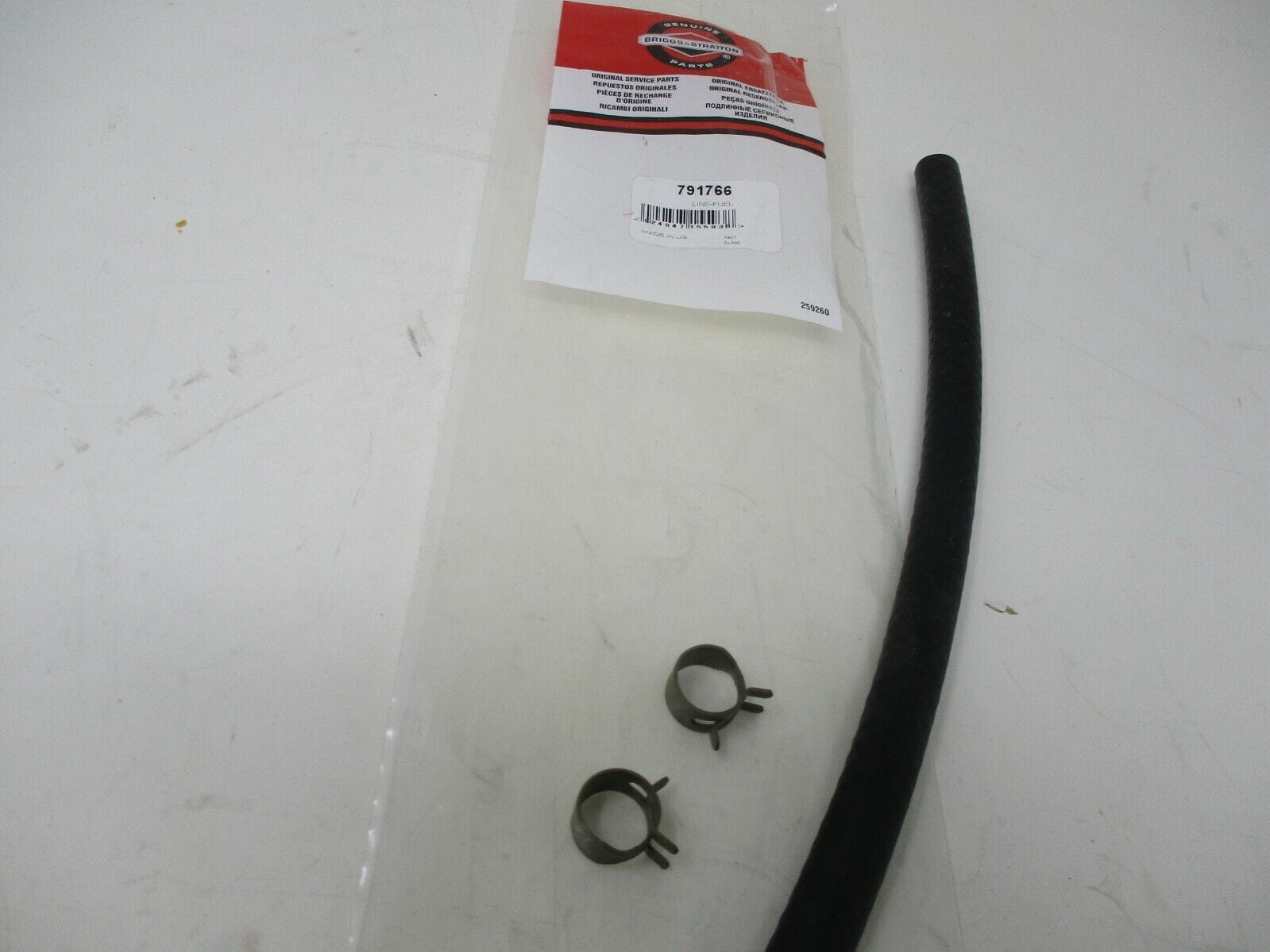 Genuine Briggs & Sratton 791766 Fuel Line - Image 2