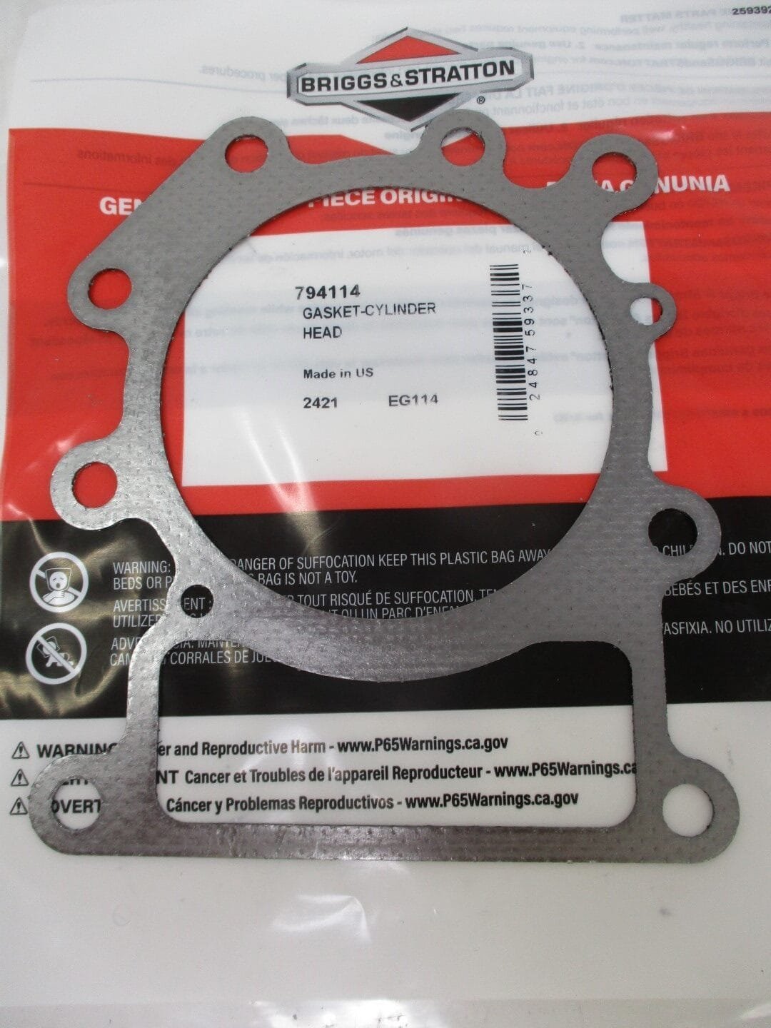 Genuine Briggs & Stratton 794114 Head Gasket Cylinder Intek OHV