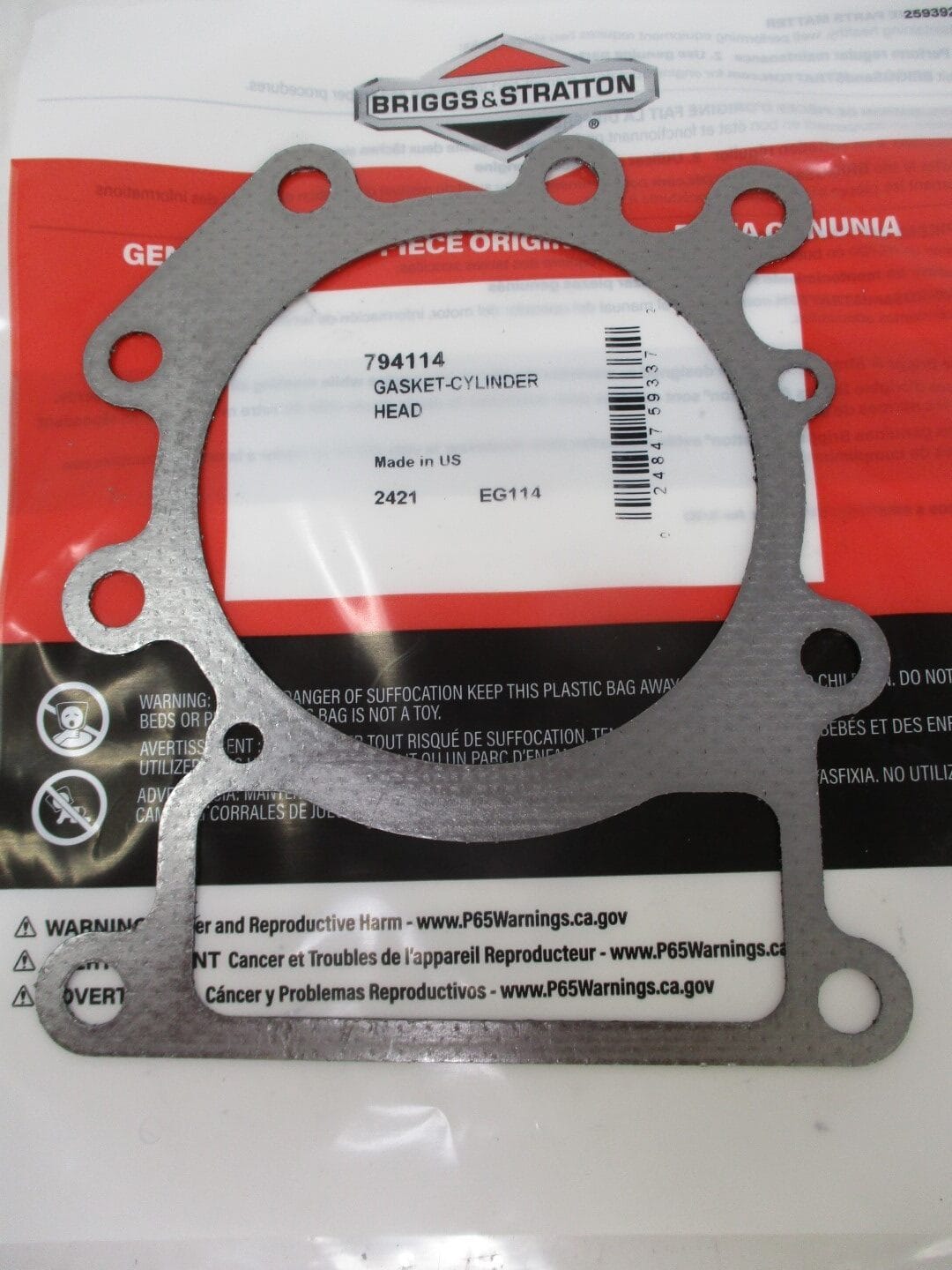 Genuine Briggs & Stratton 794114 Head Gasket Cylinder Intek OHV