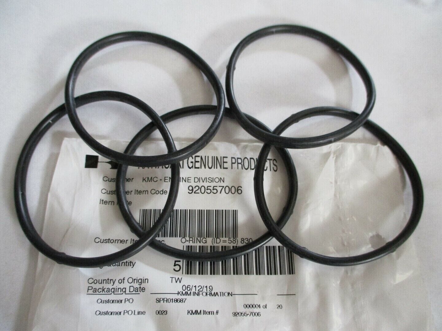 5 Genuine Kawasaki 92055-7006 O-Rings Oil Cooler FH721D FH721V FH770D - Image 2