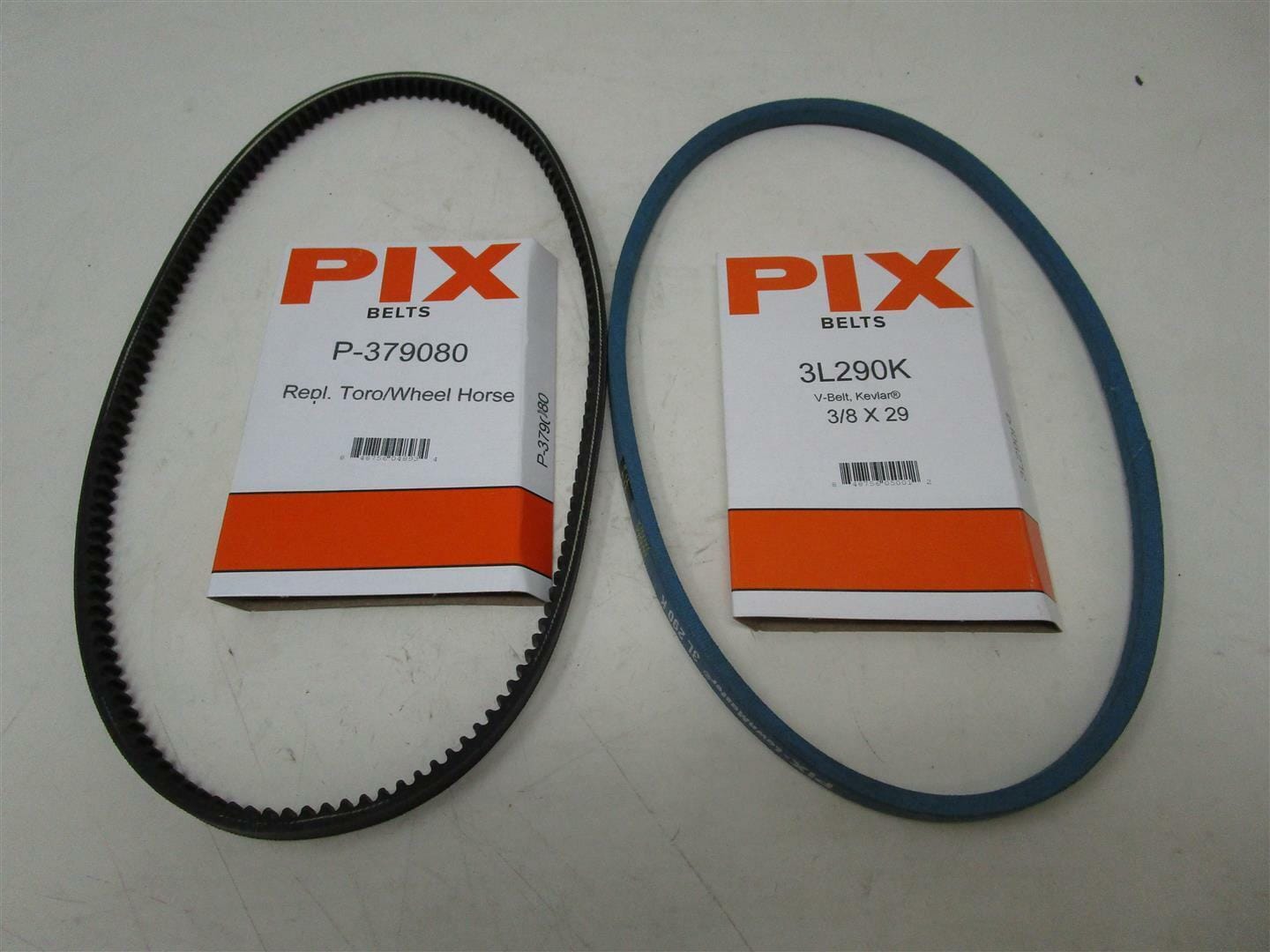 2 For Toro 37-9090 Traction V Belt & Auger 37-9080 by Pix P-379080 & 3L290K - Image 2