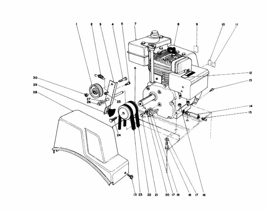 For Toro 37-9080 Snowthrower Auger V-Belt - Image 4
