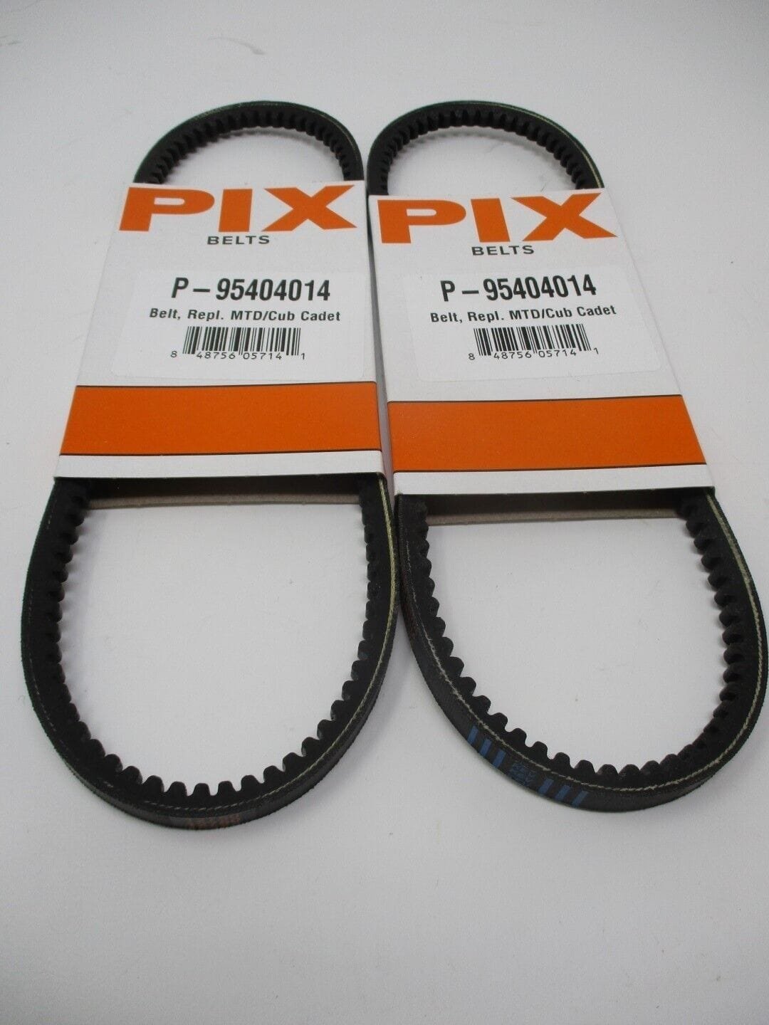 2 Pcs Pix P-954040 V-Belts for 954-04014 Auger 754-04014 MTD Compact Snowthrower - Image 2