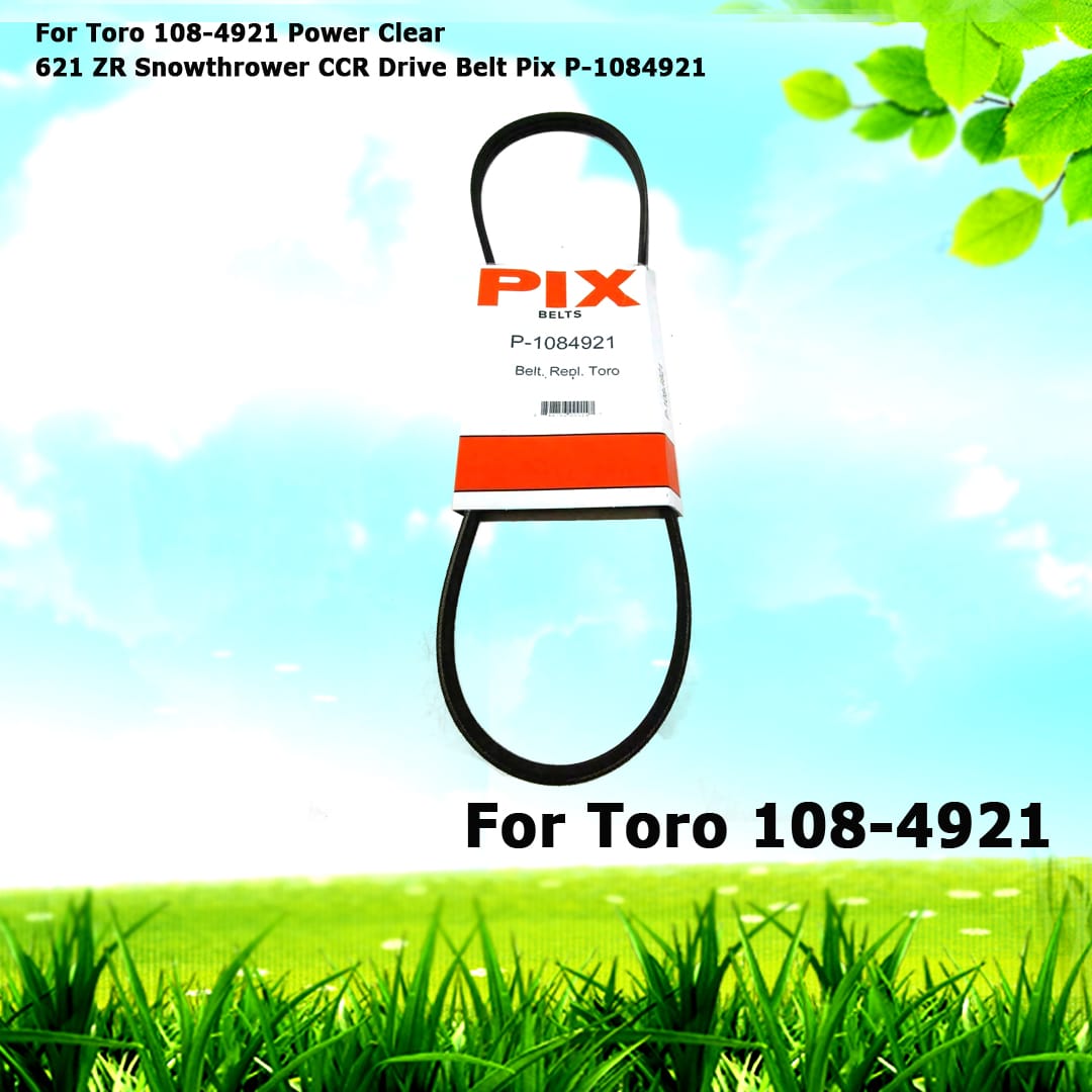 For Toro 108-4921 Drive Belt Power Clear 621 ZR Snowthrower
