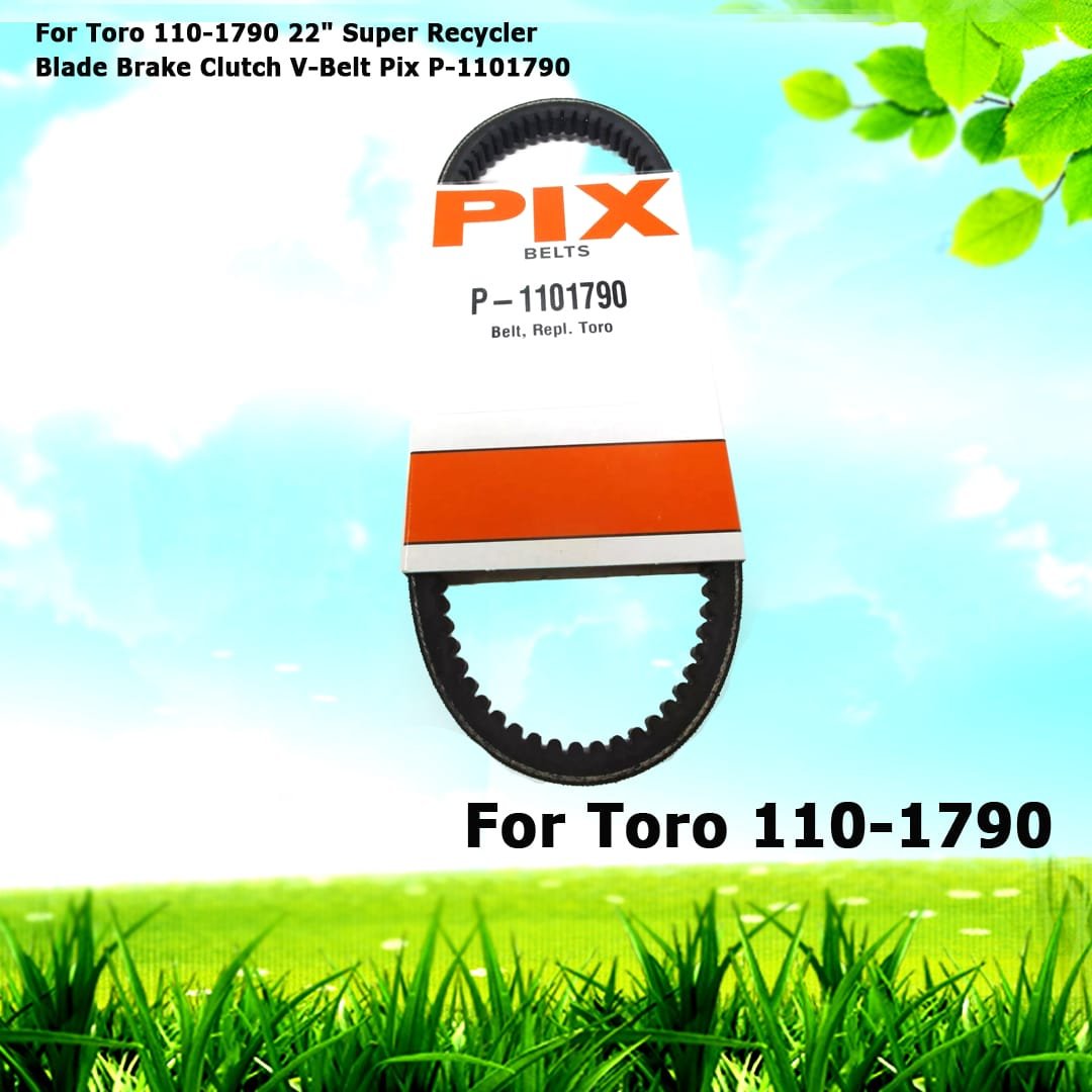 For Toro 110-1790 22" Super Recycler Blade Brake Clutch V-Belt Pix P-1101790