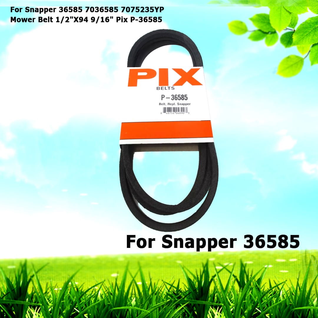For Snapper 36585 7036585 7075235YP Mower Belt 1/2"X94 9/16"