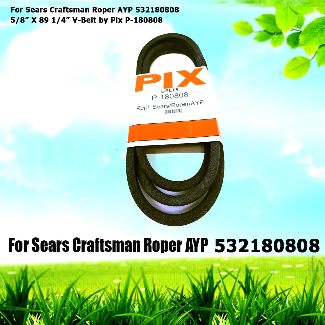 For Sears Craftsman Roper AYP V-Belt by Pix P-180808