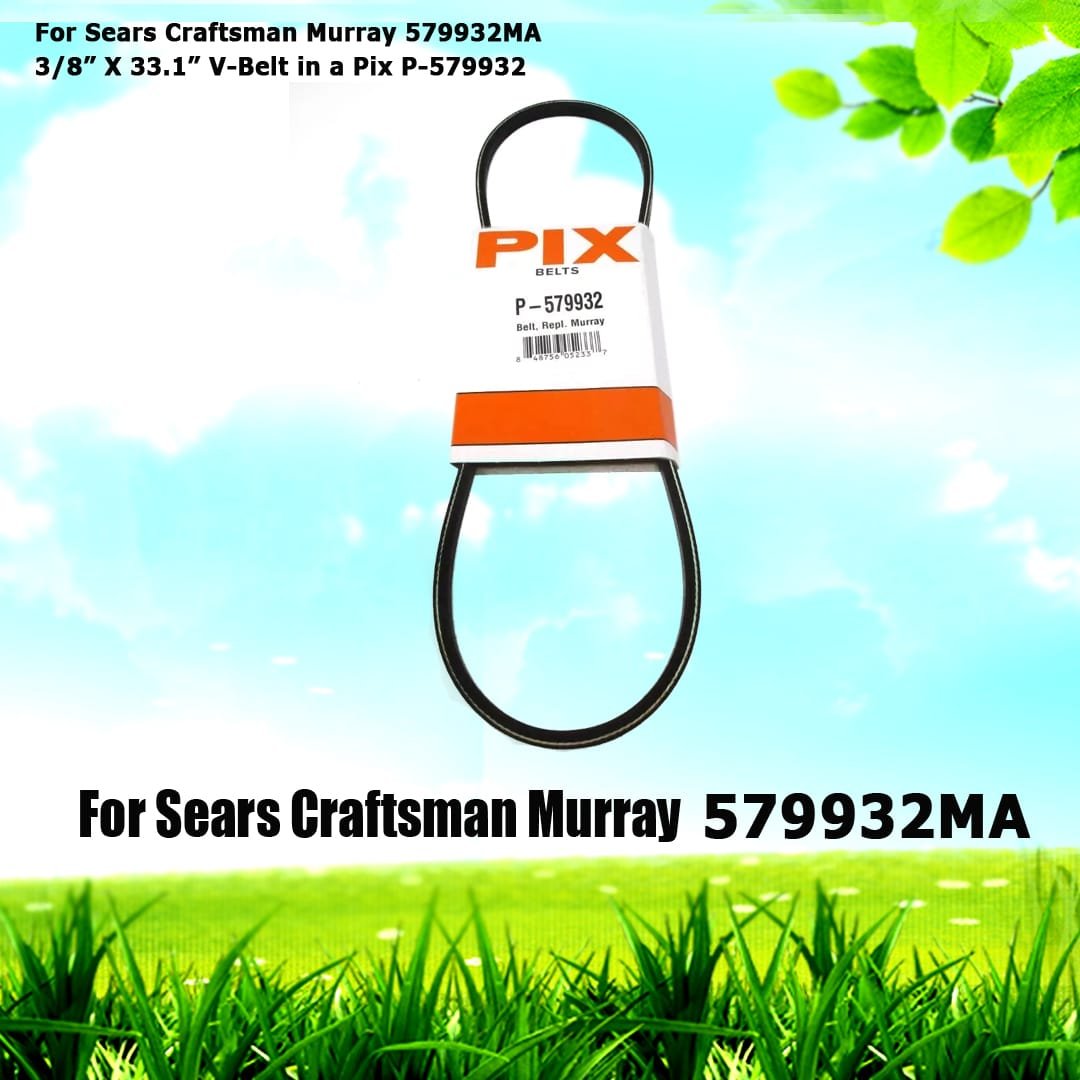 For Sears Craftsman Murray 579932MA 3/8” X 33.1” V-Belt
