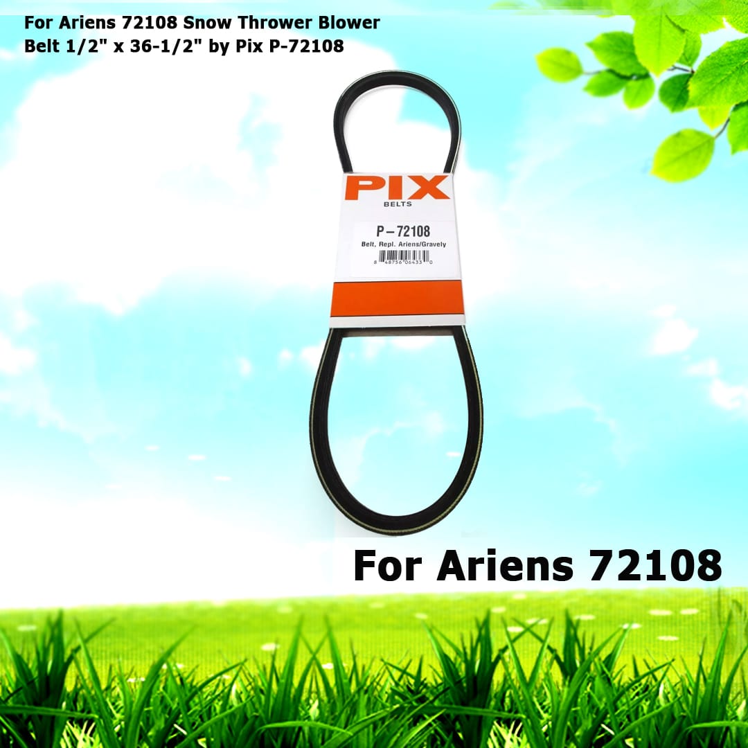 For Ariens 72108 Snow Thrower Blower Belt 1/2" x 36-1/2"