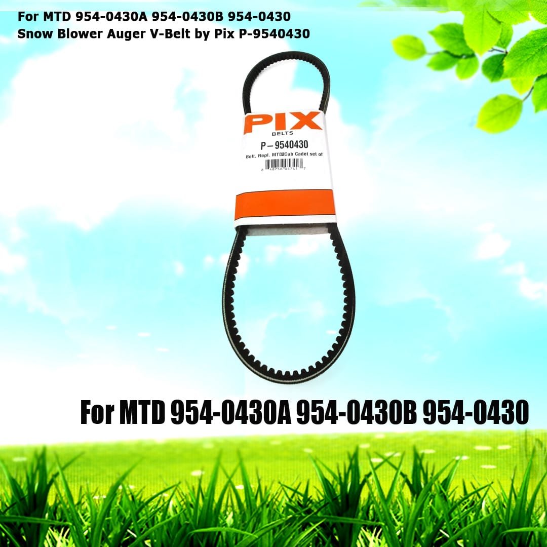 For MTD 954-0430A 954-0430 Snow Blower Auger V-Belt