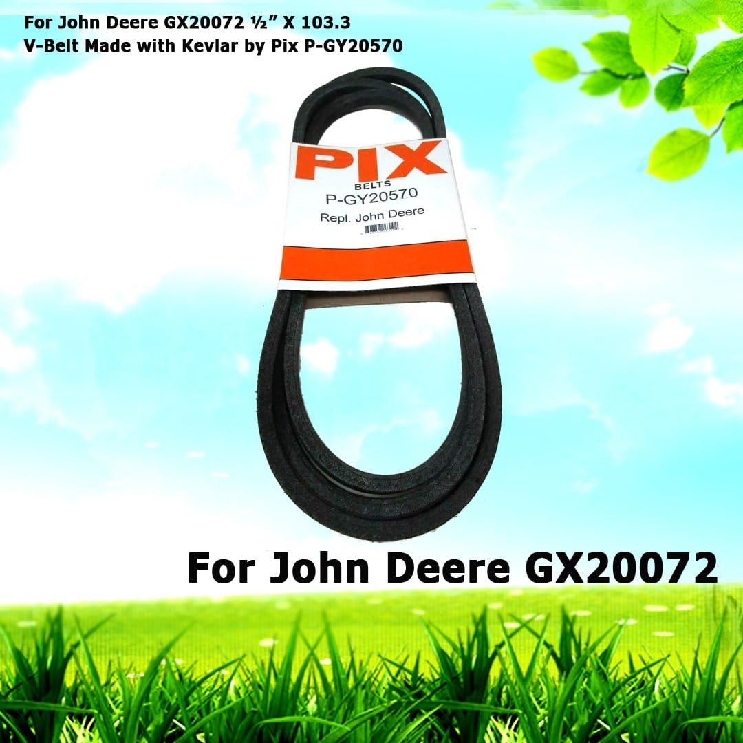 For John Deere GX20072 V-Belt Made with Kevlar