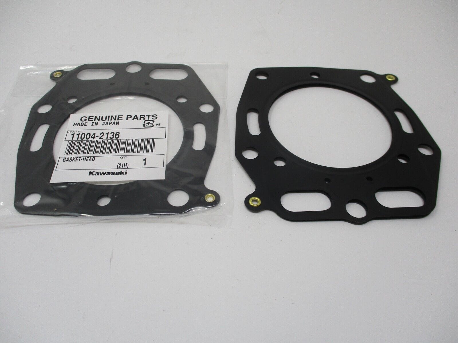 2 Pcs Genuine Kawasaki 11004-2136 Metal Head Gasket FD501D Engine - Image 3