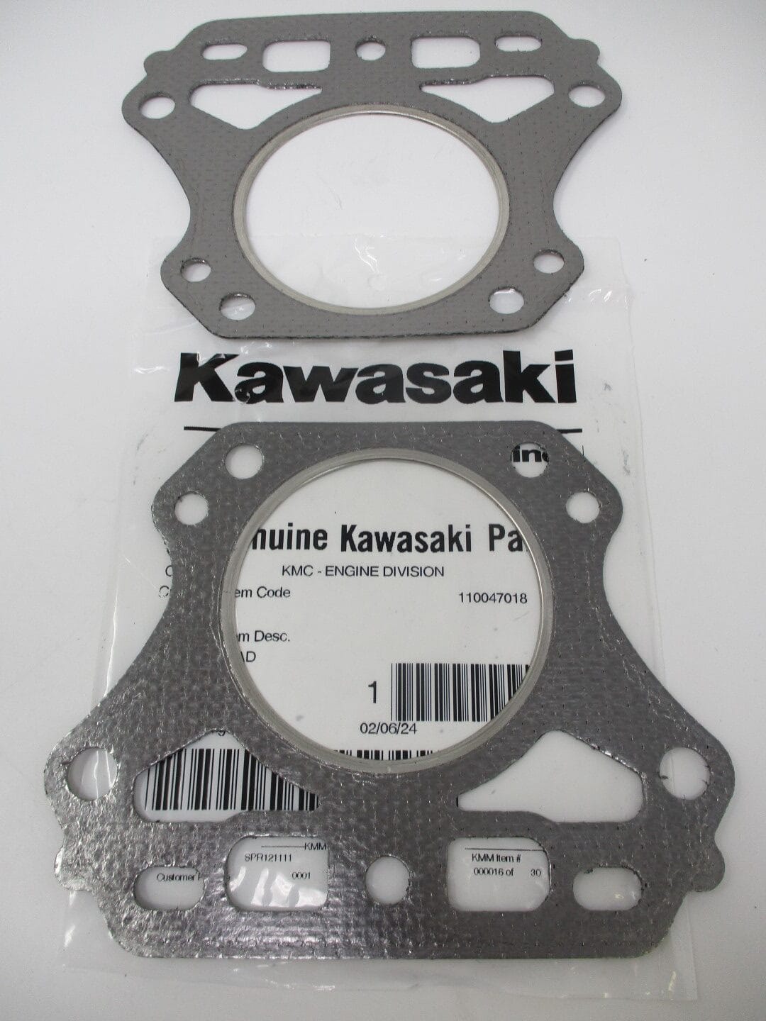 2 Genuine Kawasaki 11004-7018 Head Gasket Engines Fits FH381V FH430V FH480V - Image 3