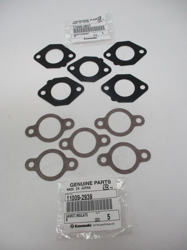 5 Genuine Kawasaki 11009-2827 & 11009-2939 Carburetor Gasket for FE290D, FE350D - Image 3