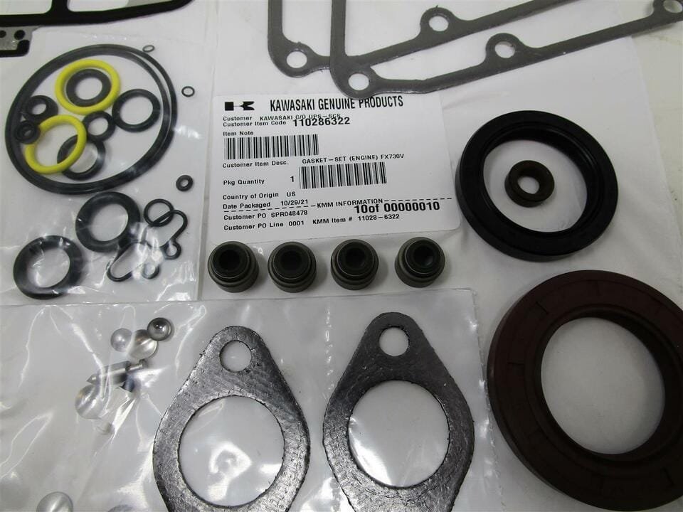 Genuine Kawasaki 11028-6322 Engine & Carburetor Rebuild Kit 11028-6293 FR651V - Image 2