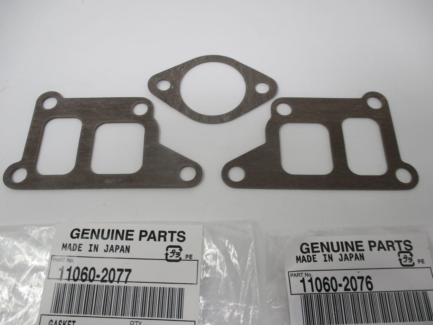 2 Genuine Kawasaki 11060-2077 & 11060-2076 Manifold Intake Gasket FD501D FD590 - Image 4