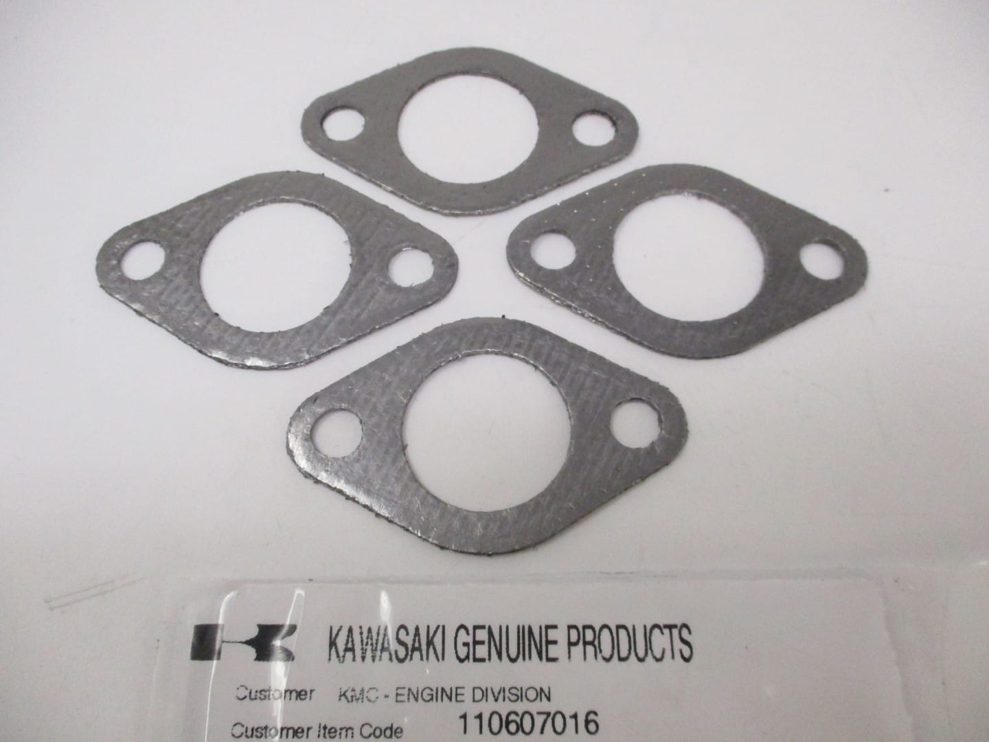 4 Genuine Kawasaki 11060-7016 Muffler Gasket FH680V FH721D FH721V FH770D FR541V - Image 3