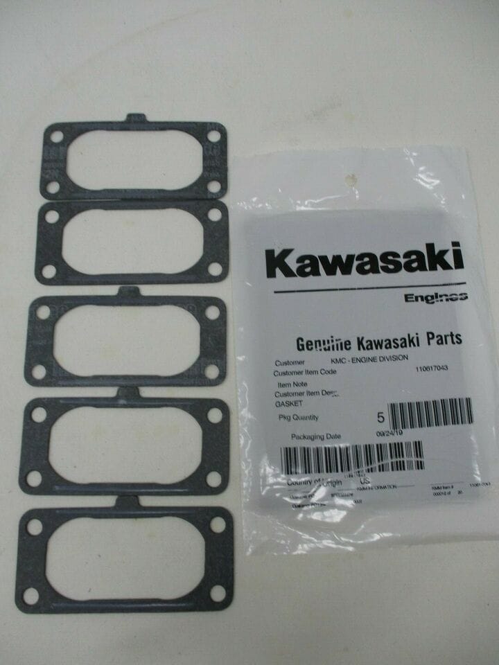 5 Genuine Kawasaki 11061-7043 Carburetor Gasket