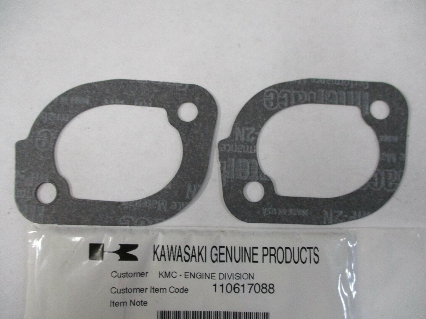 2 Genuine Kawasaki 11061-7088 Carburetor Manifold Gasket FR651V FR691V