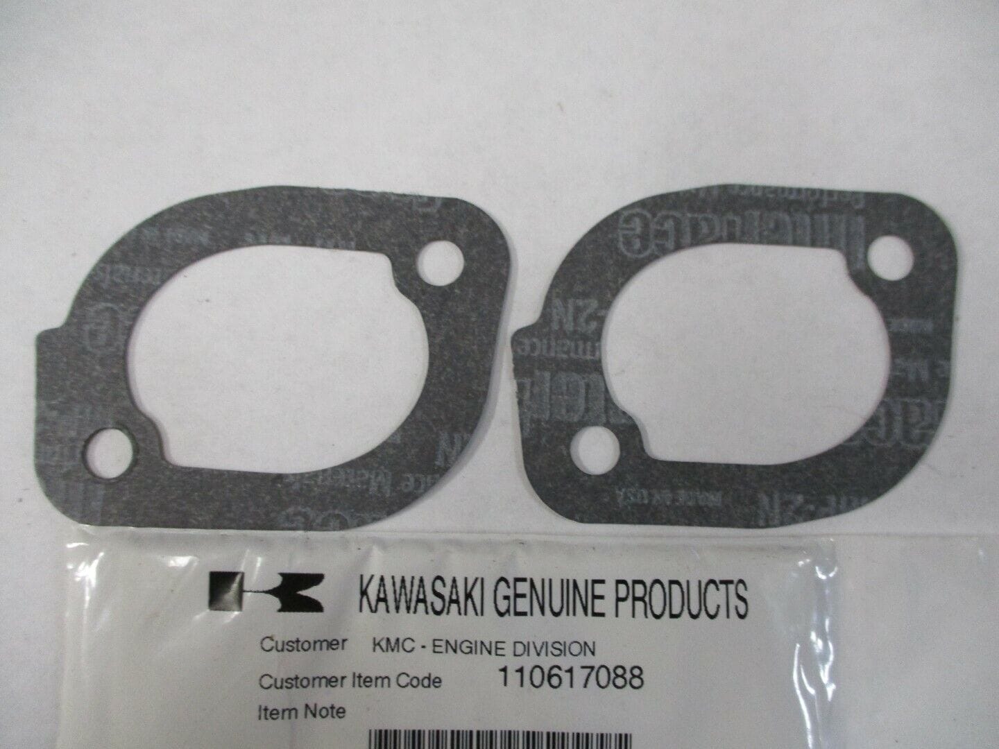 2 Genuine Kawasaki 11061-7088 Carburetor Manifold Gasket FR651V FR691V